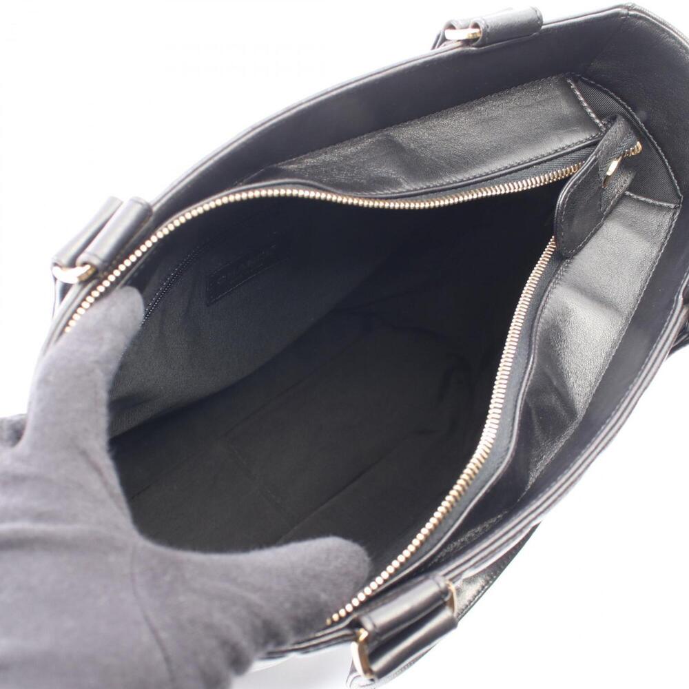 CHANEL Black Lambskin Leather Tote Bag - Picture 3 of 12